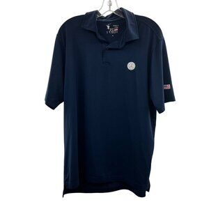 FG Tech Men's Short Sleeve Polo Shirt Navy/Multi Size Medium